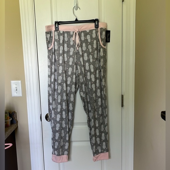 🆕 René Rofe Sleepwear Lounge Pants Pineapple and Hearts Design Size XL - Picture 9 of 9